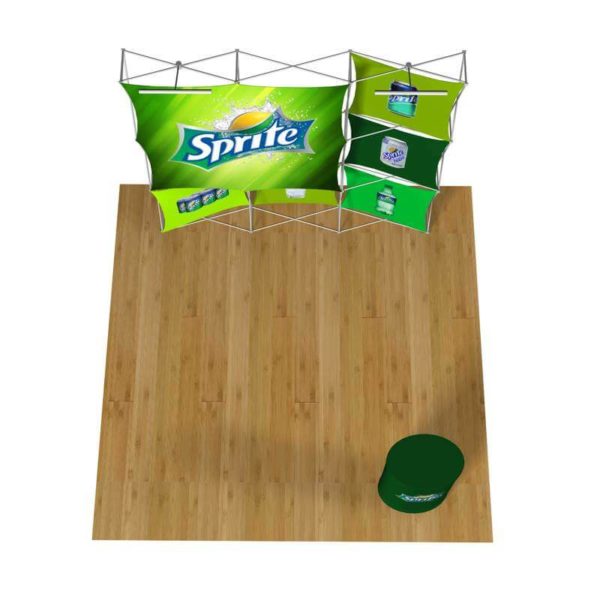 3D Snap 3x3 L5 8 ft. Tension Fabric Backwall and Counter Kit
