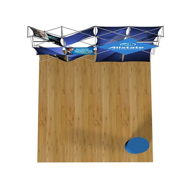 3D Snap 4x3 L5 10 ft. Tension Fabric Backwall and Counter Kit