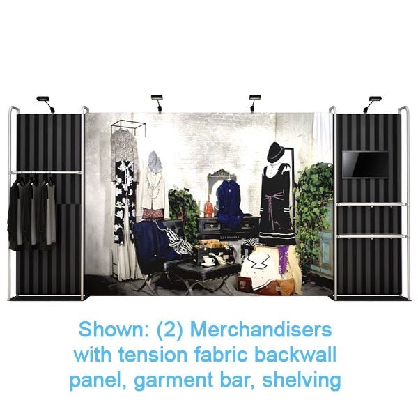 36 in. Merchandiser Double Sided Tension Fabric Display