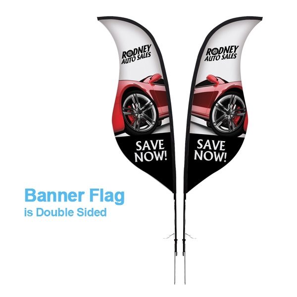 9ft Sabre Sail Single Sided Banner Flag