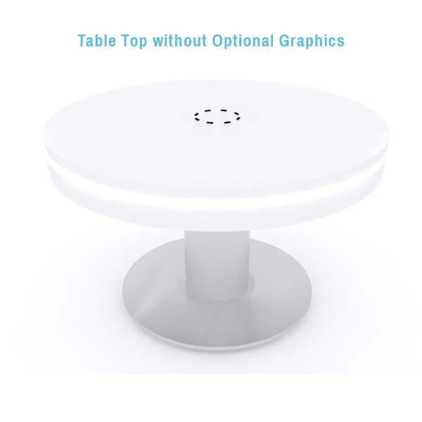 LED 8-port Charging Station Round Table