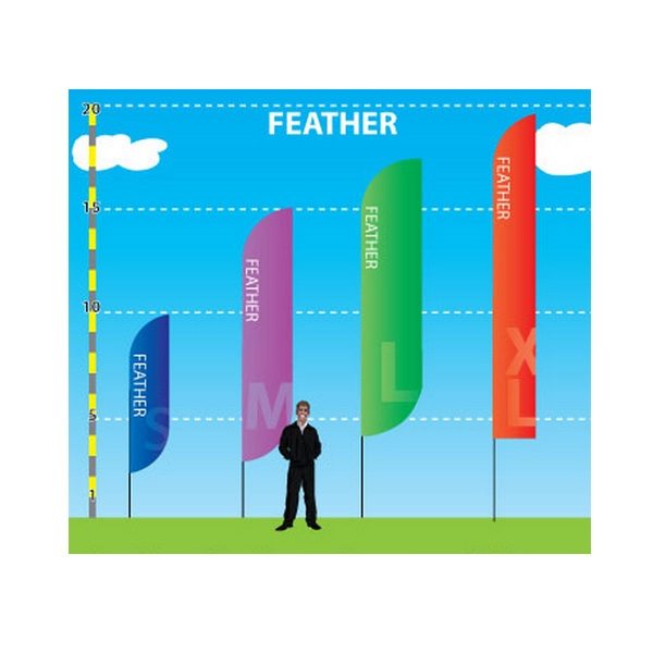 OUTDOOR Feather Banner Flag Stand